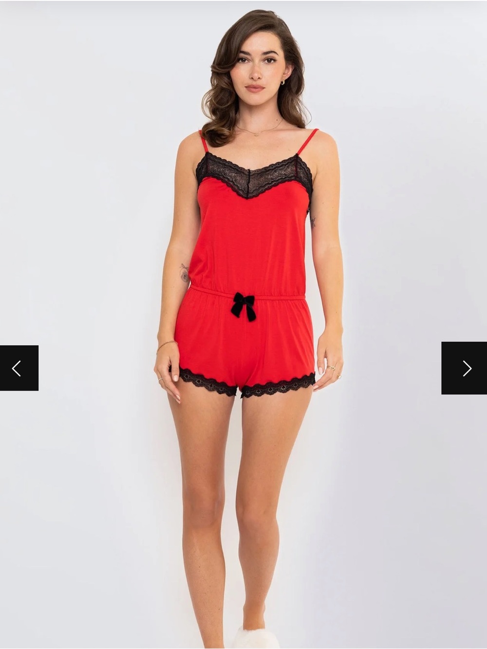 See You Tomorrow Forever Romper - Red
